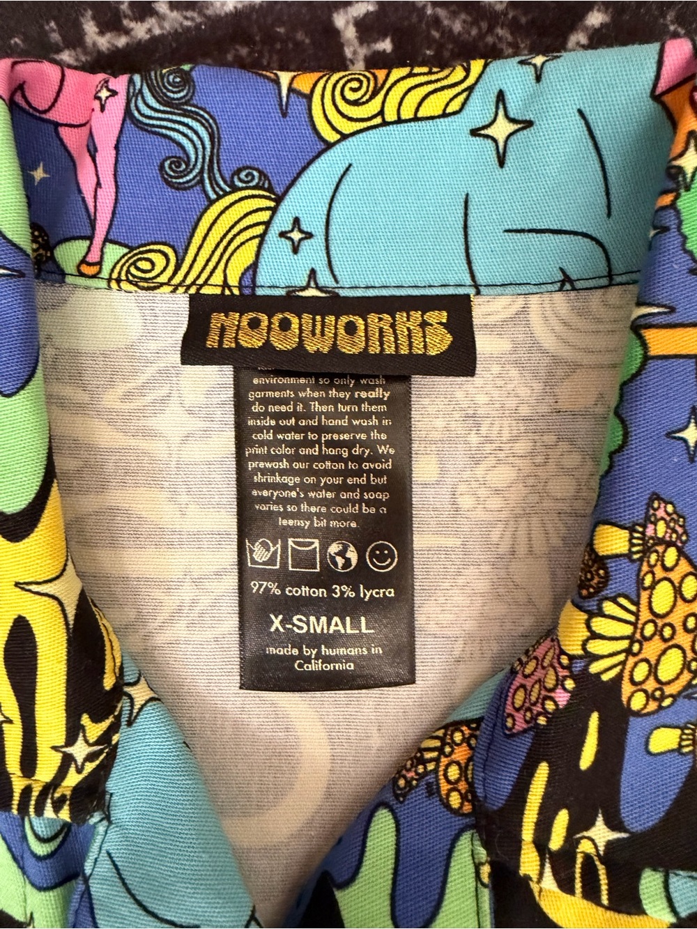 Nooworks Black Multicolor Unicorn Print Jumpsuit - Picture 2 of 3